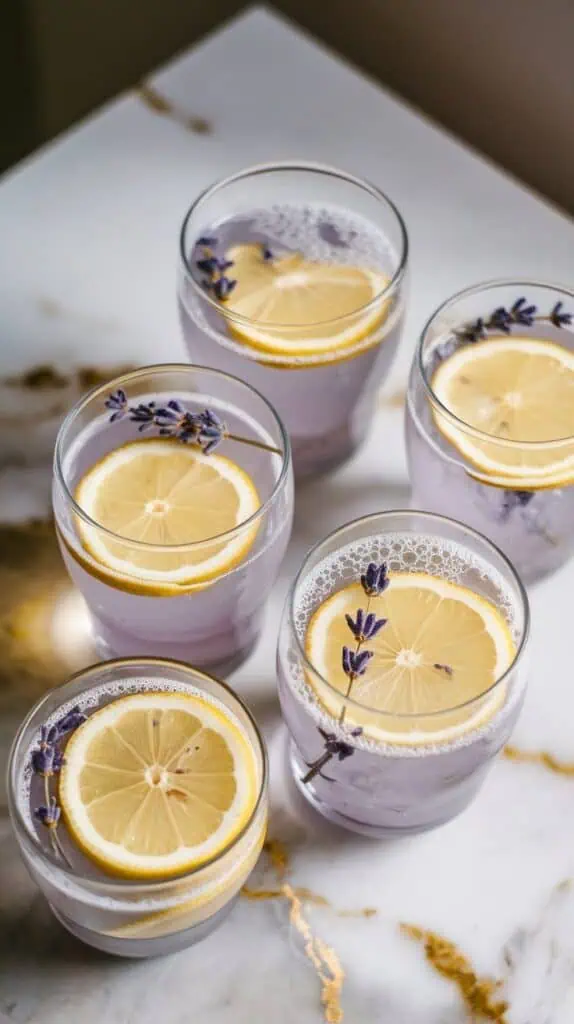 Lavender Charcoal Lemonade Punch