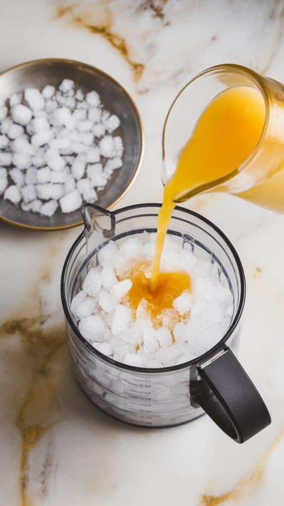 tropical rum punch slushie