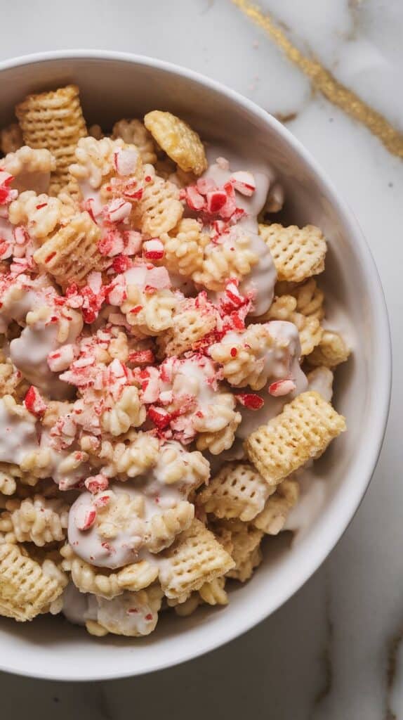 Peppermint Bark Chex Mix