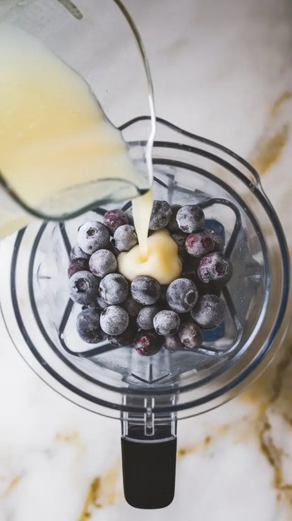 Blueberry Vodka Lemonade Slushie