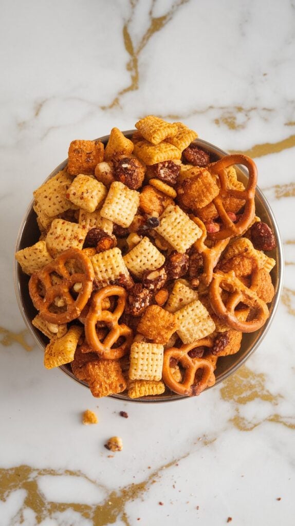 Texas Trash Spicy Chex Mix