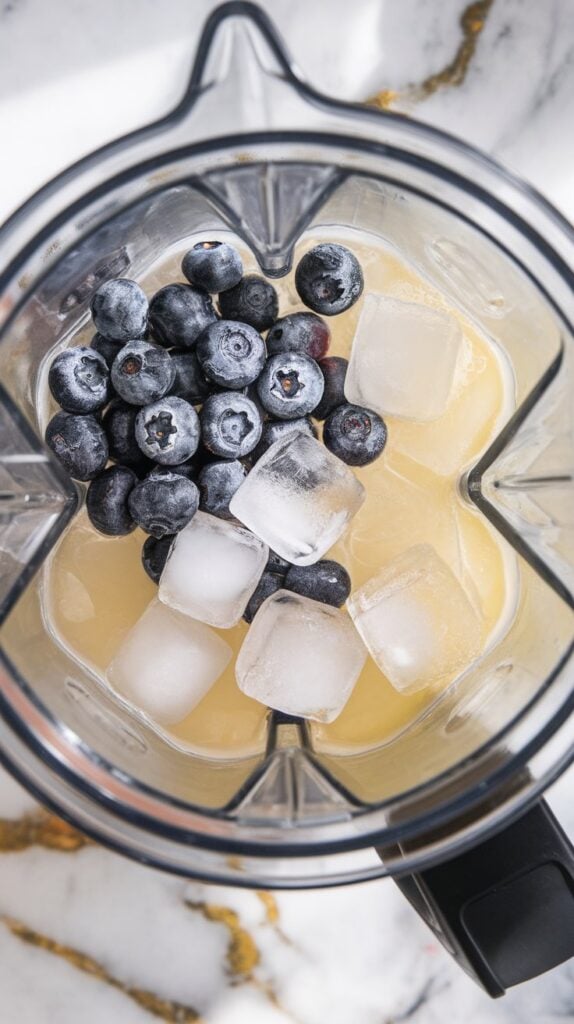 Blueberry Vodka Lemonade Slushie