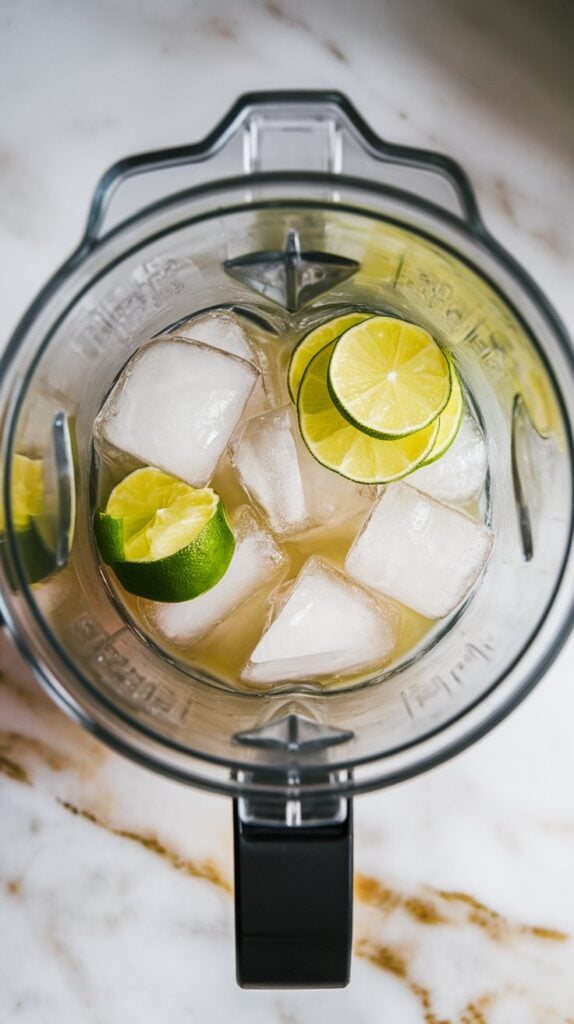 Frozen Margarita Lime Slushie