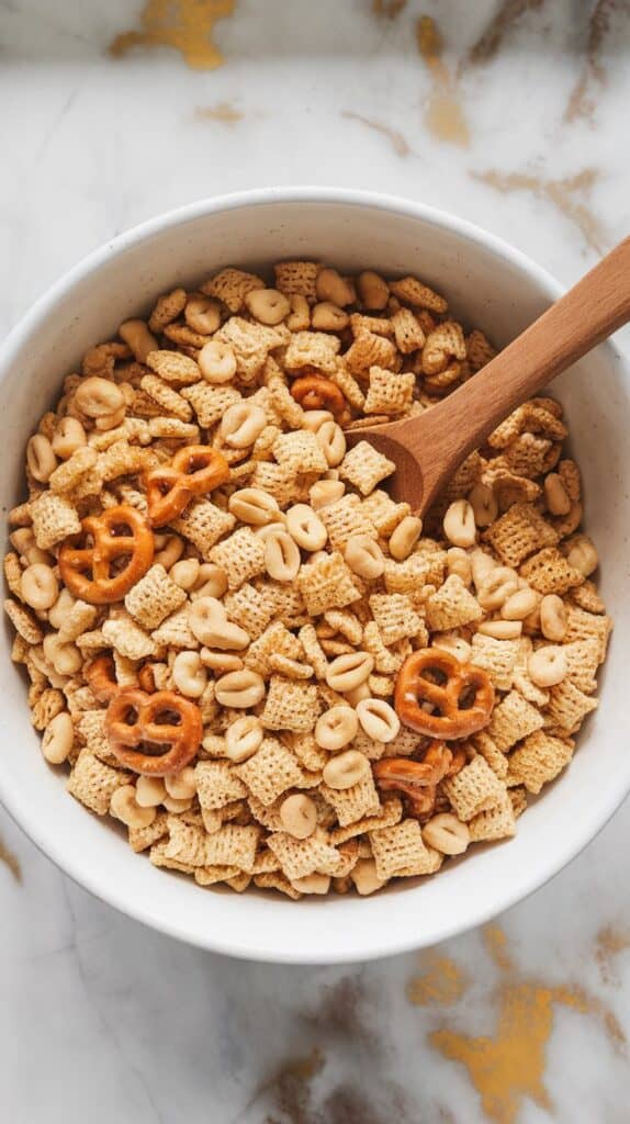 Caramel Nut Chex Mix