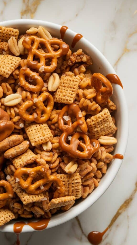 Caramel Nut Chex Mix