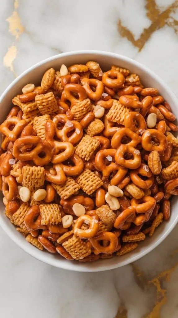 Caramel Nut Chex Mix