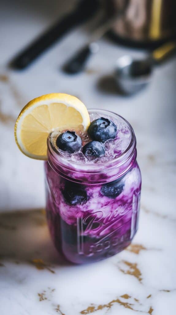 Blueberry Vodka Lemonade Slushie
