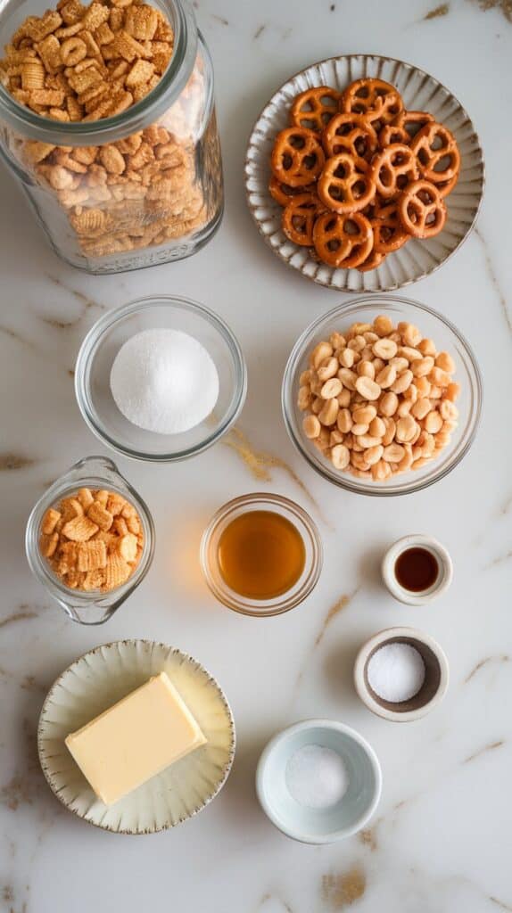 Caramel Nut Chex Mix