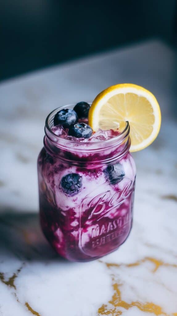 Blueberry Vodka Lemonade Slushie