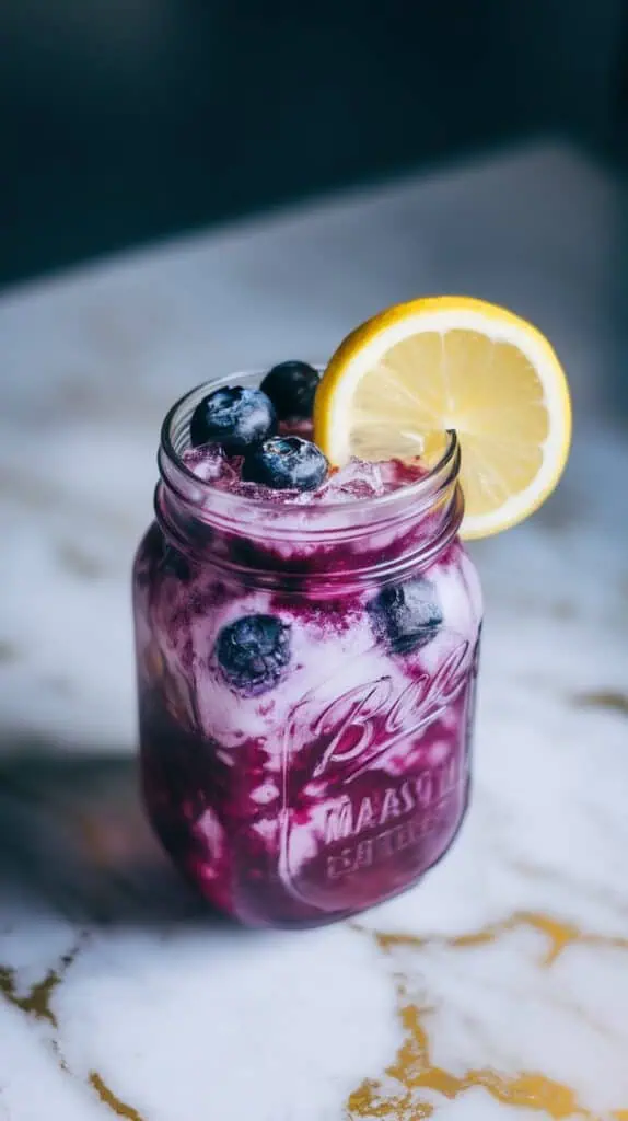 Blueberry Vodka Lemonade Slushie