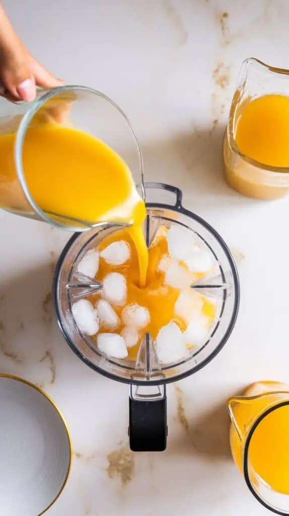 tropical rum punch slushie