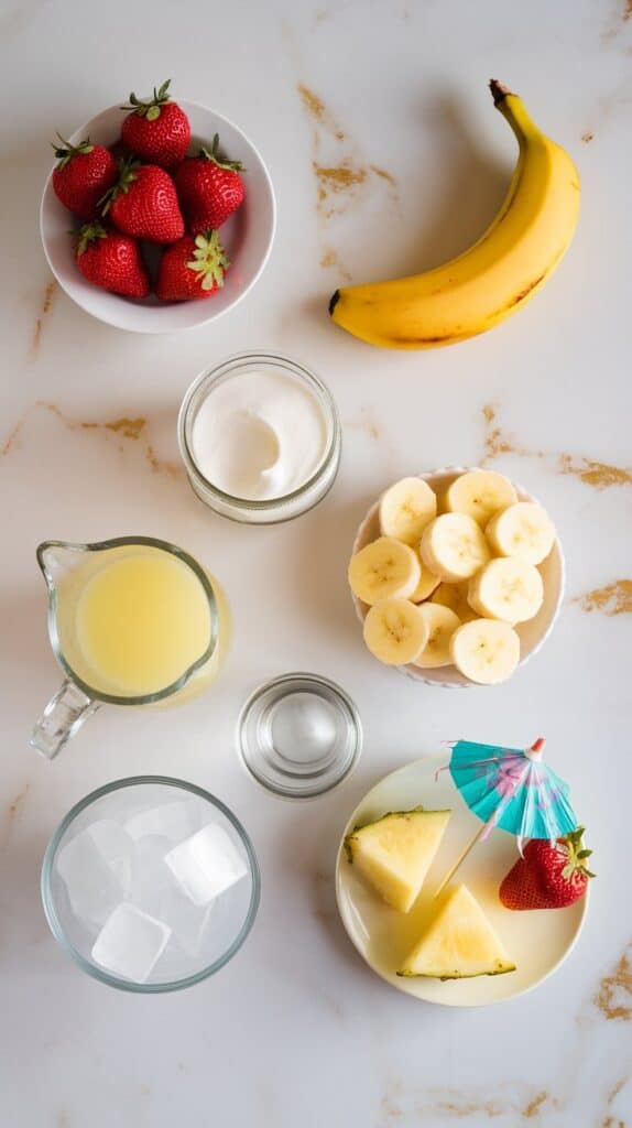 strawberry banana piña colada