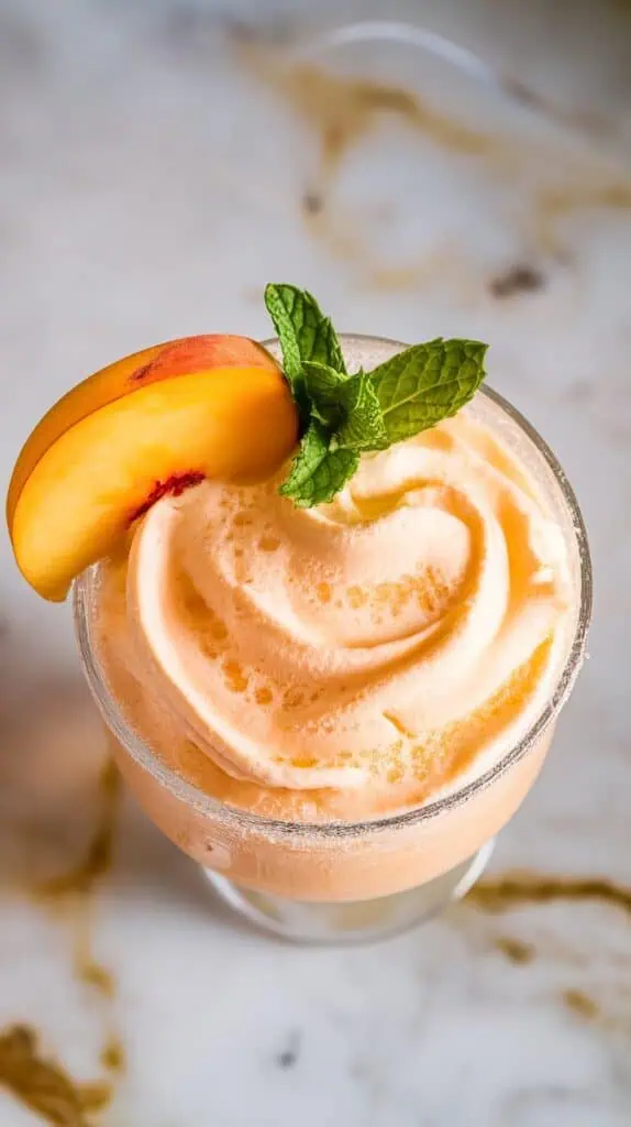 Creamy Peach Tea Slushie