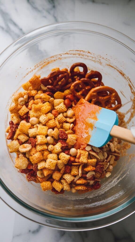 Texas Trash Spicy Chex Mix