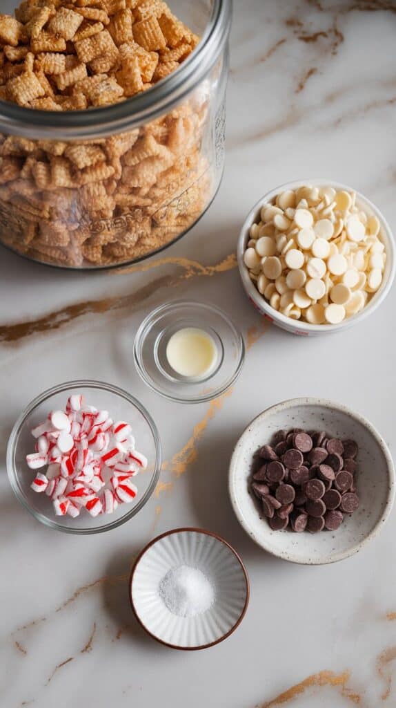 Peppermint Bark Chex Mix