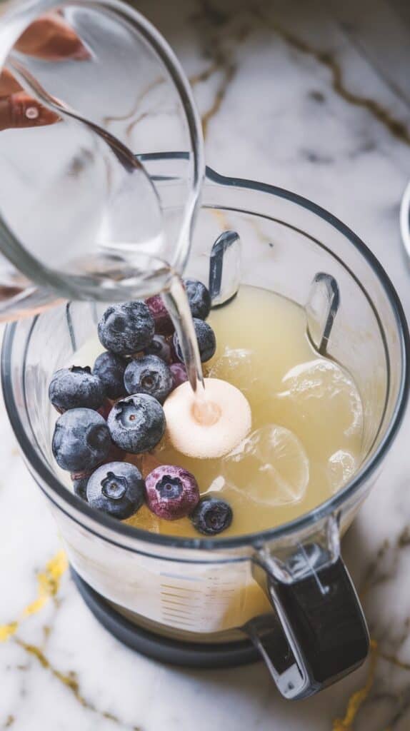 Blueberry Vodka Lemonade Slushie