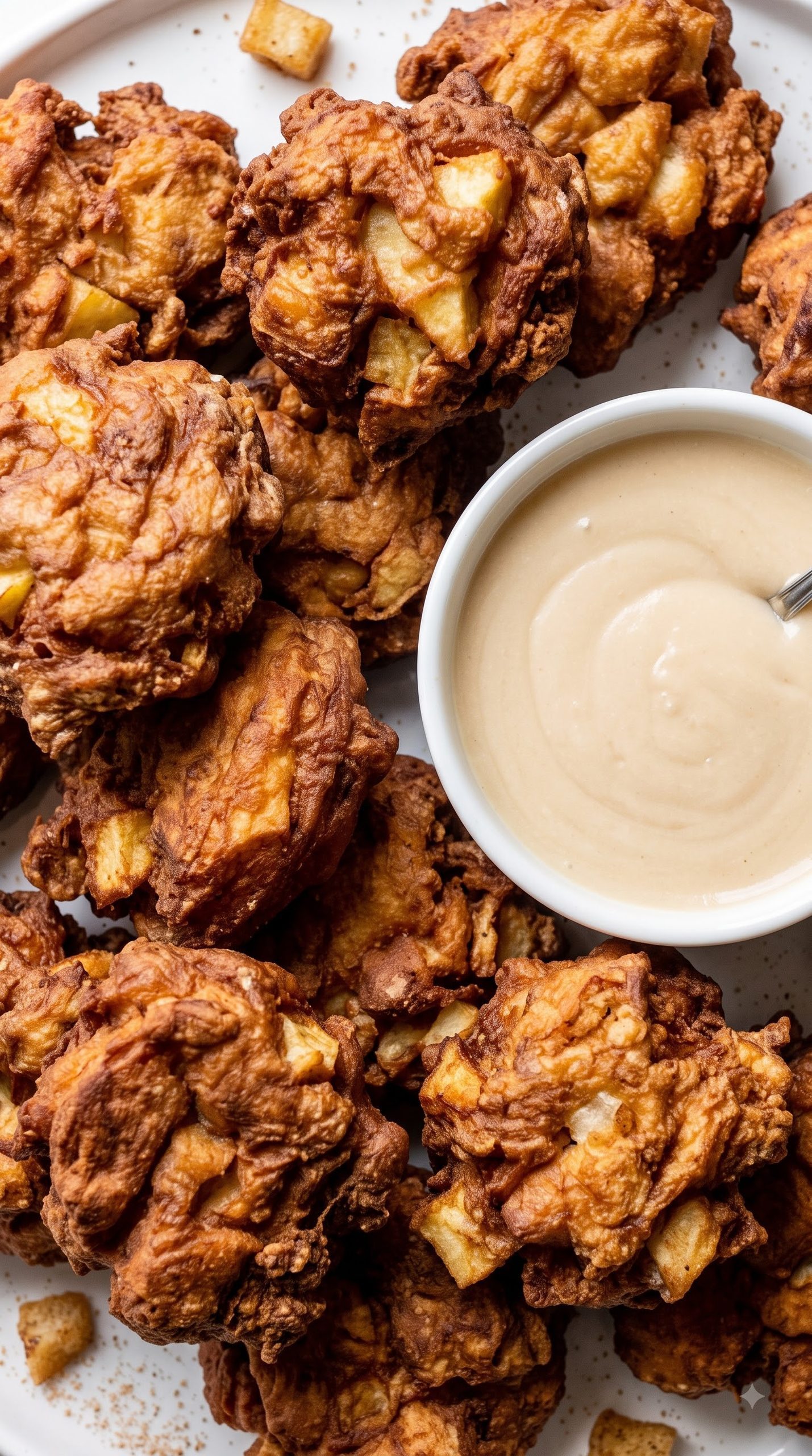 Maple Glazed Apple Fritters
