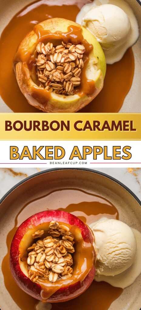 Bourbon Caramel Baked Apples