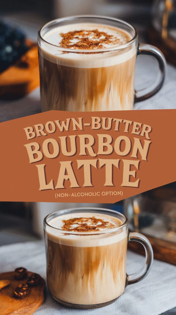 Brown-Butter Bourbon Latte (Non-Alcoholic Option)