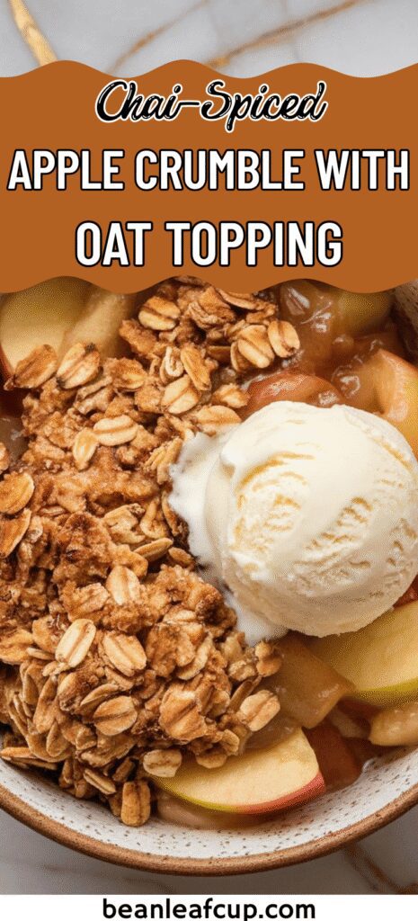 Chai-Spiced Apple Crumble with Oat Topping