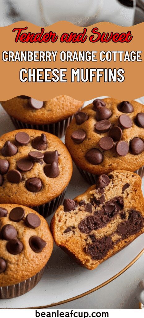 Espresso Chocolate Chip Cottage Cheese Muffins