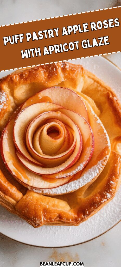 Puff Pastry Apple Roses with Apricot Glaze