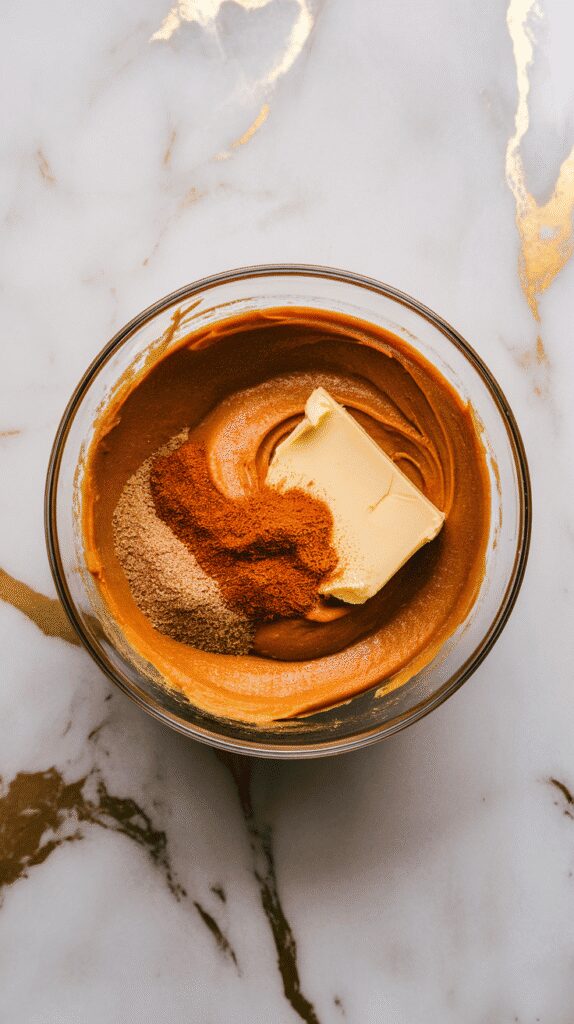 smooth ball of dough in a greased glass bowl, covered with a cloth, on a white marble counter with hints of gold