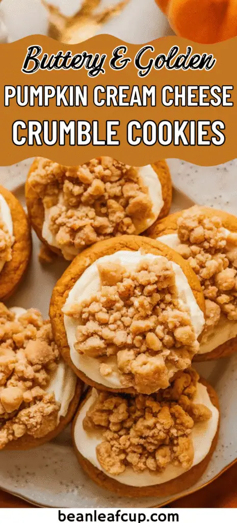 Pumpkin Cream Cheese Crumble Cookies