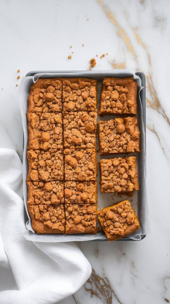Pumpkin Pie Crumble Bars