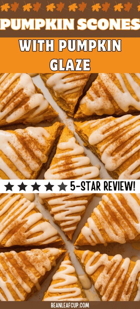 Pumpkin Scones with Pumpkin Glaze