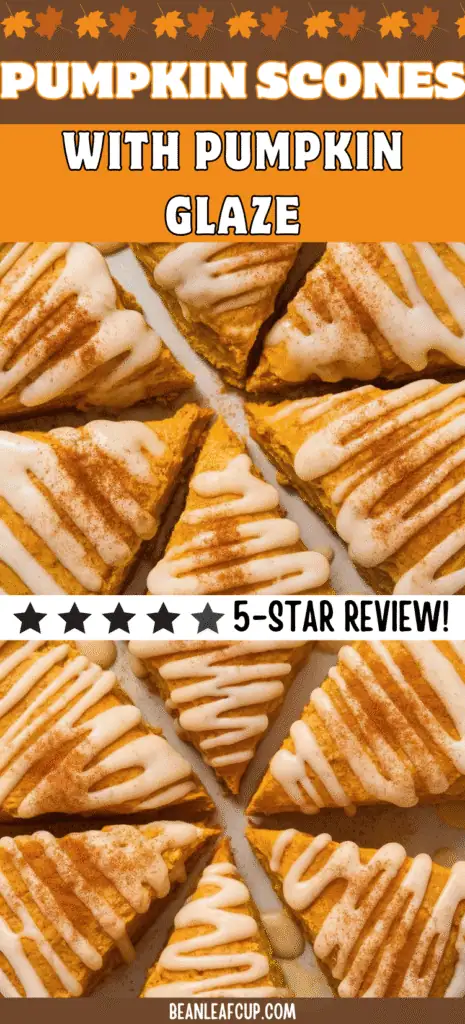 Pumpkin Scones with Pumpkin Glaze