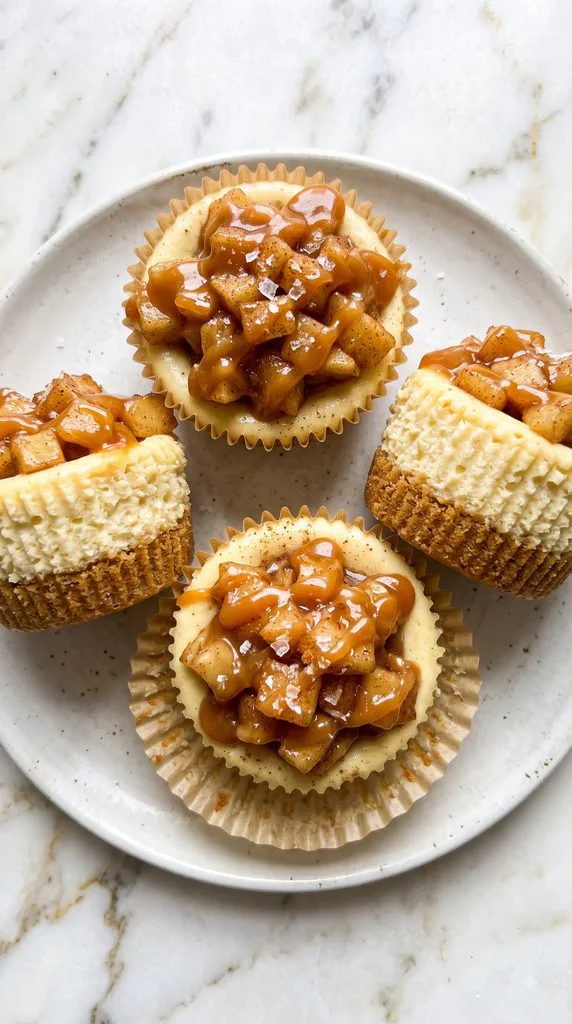 Salted Caramel Apple Pie Cheesecake Cups