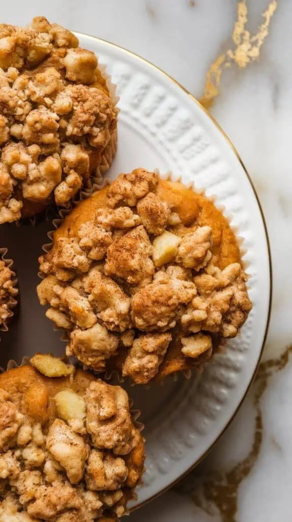 Pumpkin Apple Crumble Muffins