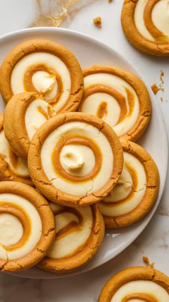 Pumpkin Butter Cheesecake Cookies