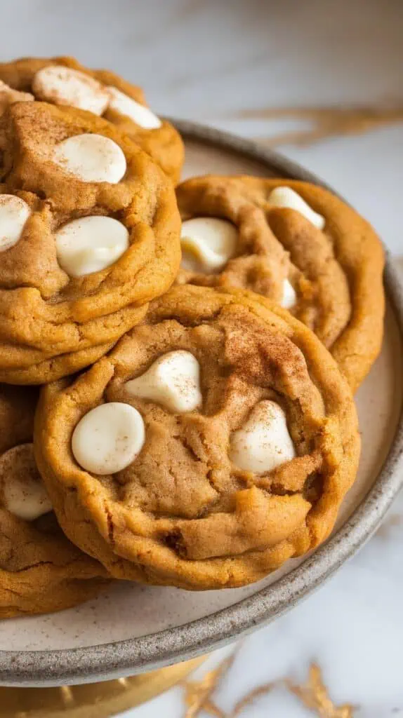 Pumpkin White Chocolate Chip Cookies