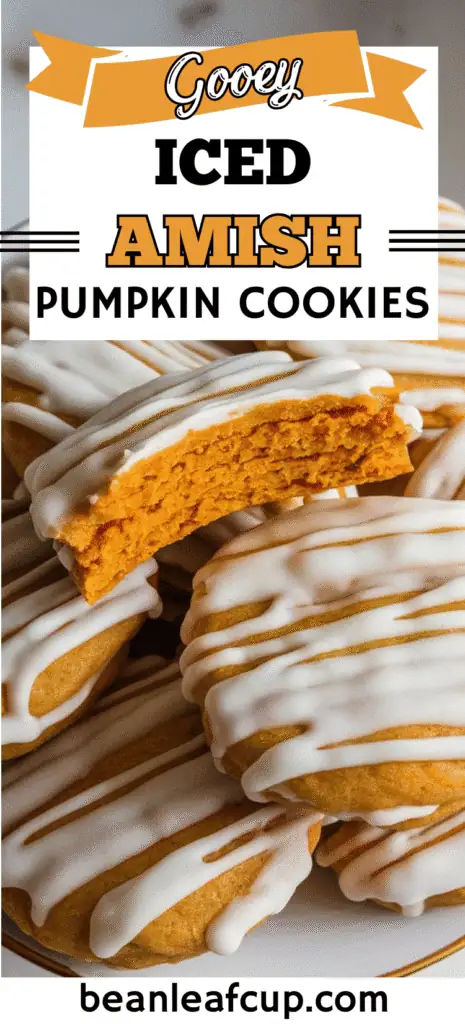 Iced Amish Pumpkin Cookies