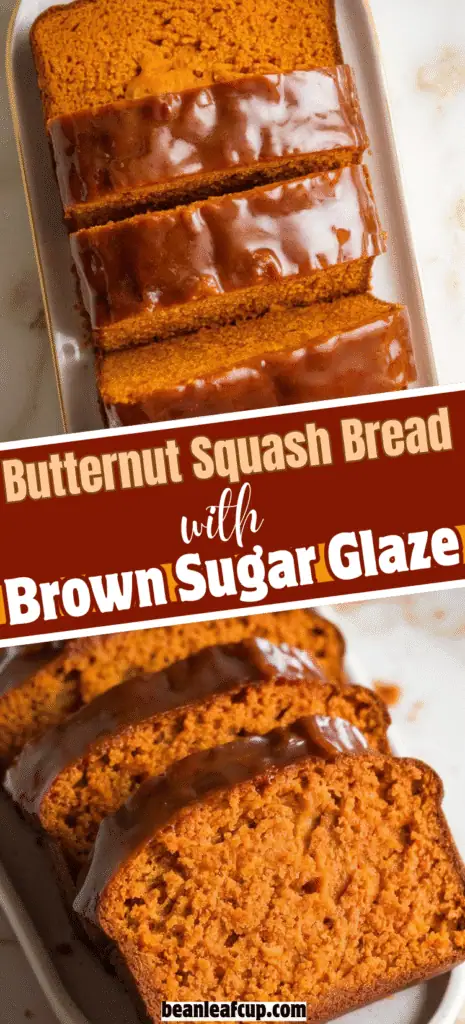 Butternut Squash Bread with Brown Sugar Glaze