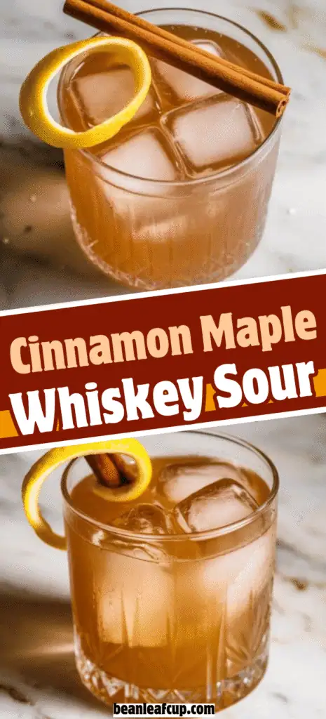 Cinnamon Maple Whiskey Sour