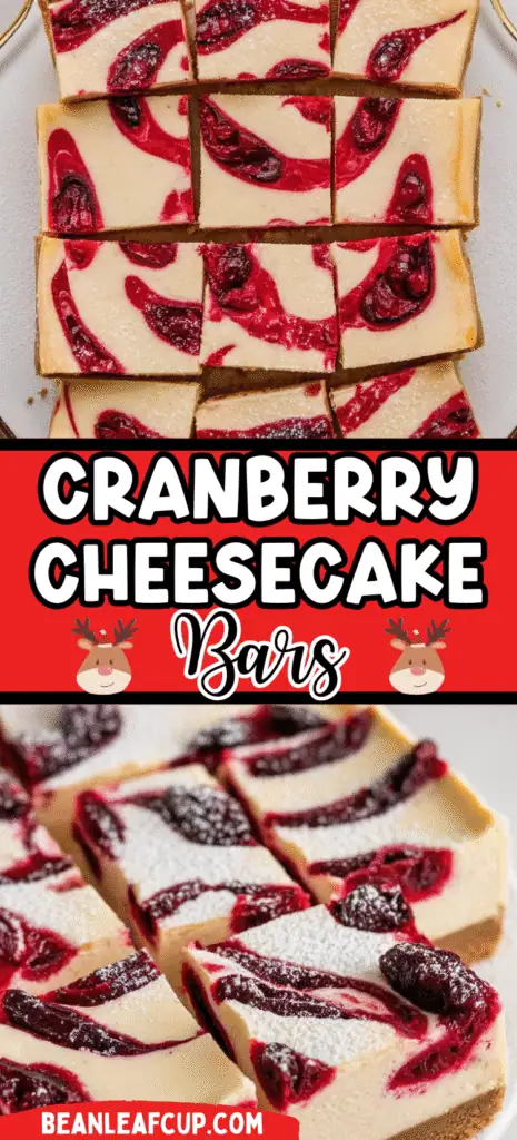 Cranberry Cheesecake Bars