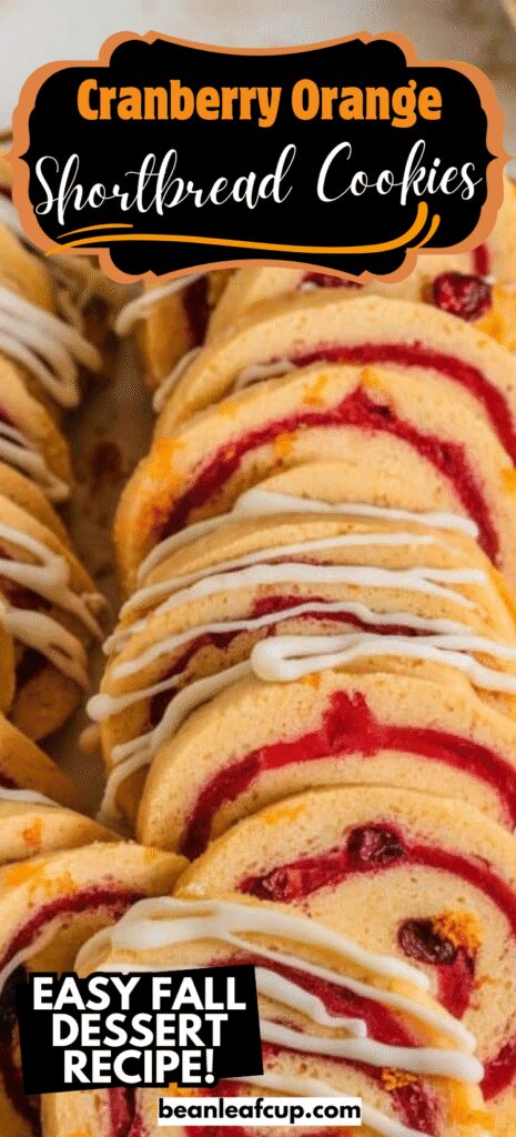 Cranberry Orange Shortbread Cookies