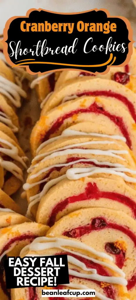 Cranberry Orange Shortbread Cookies