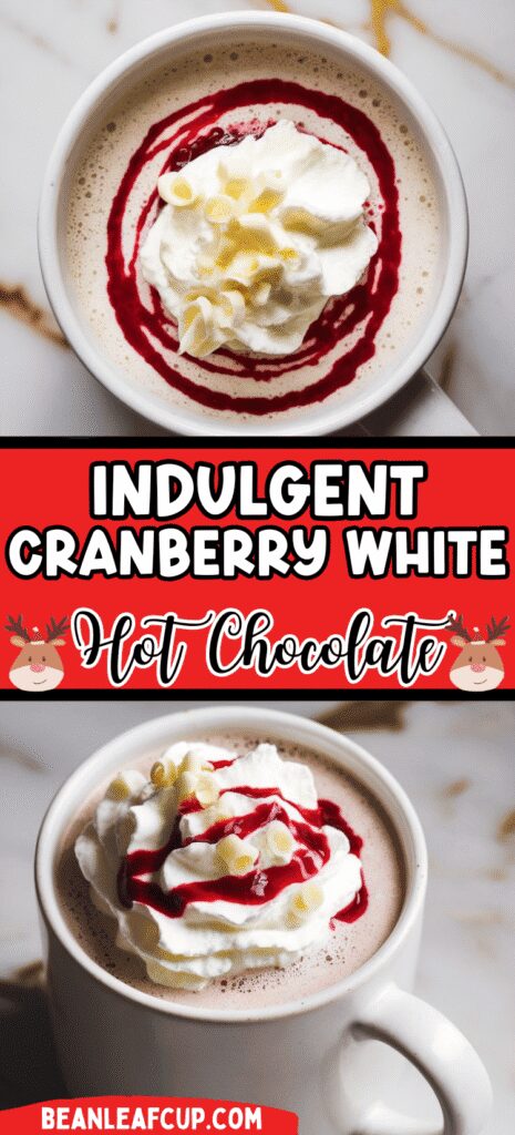 White Chocolate Cranberry Hot Chocolate