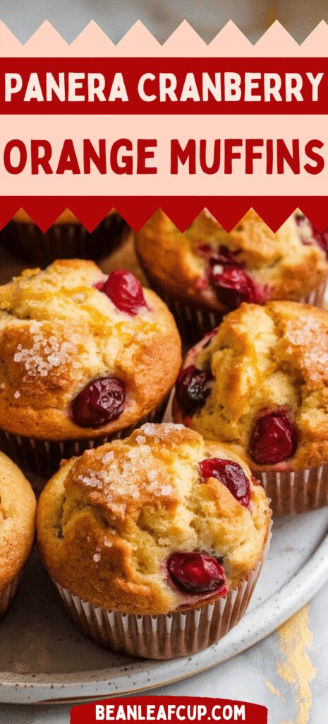 Panera Cranberry Orange Muffins
