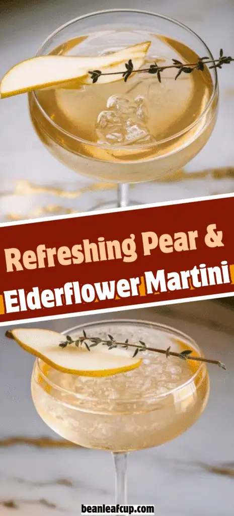 Pear & Elderflower Martini