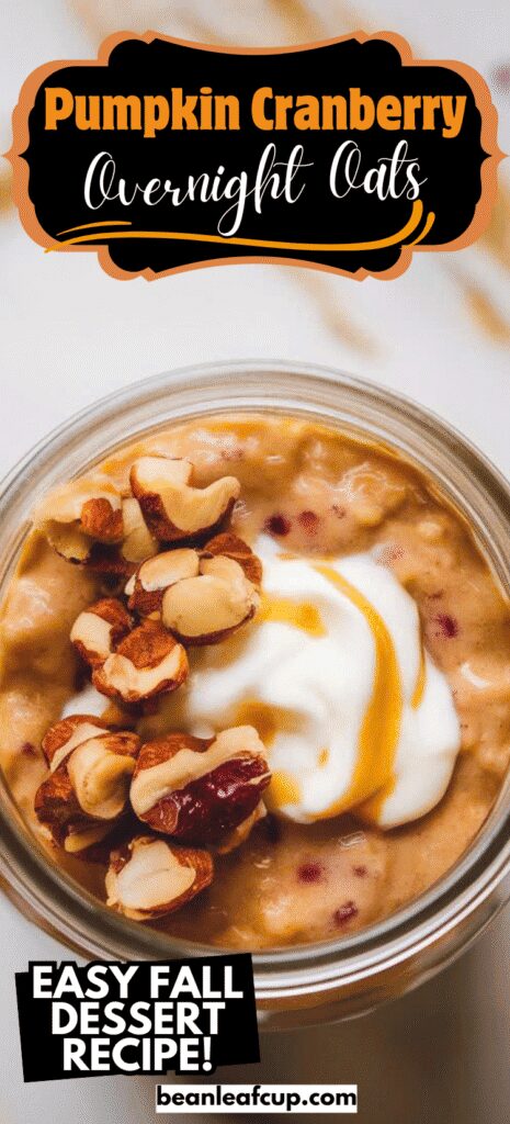 Pumpkin Cranberry Overnight Oats