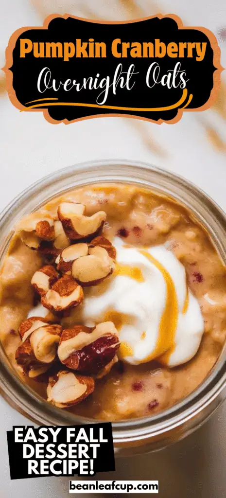 Pumpkin Cranberry Overnight Oats