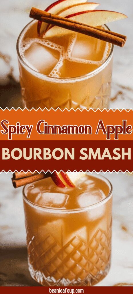 Spicy Cinnamon Apple Bourbon Smash