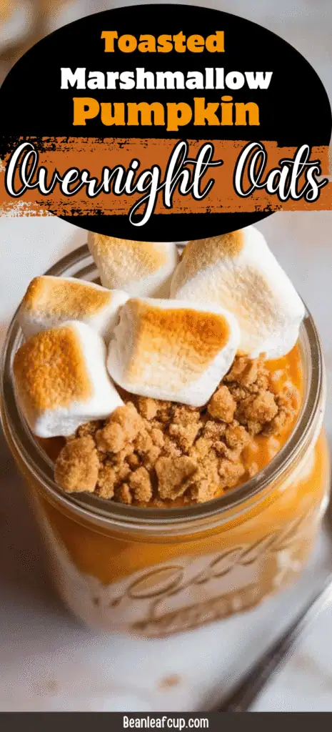 Toasted Marshmallow Pumpkin Overnight Oats
