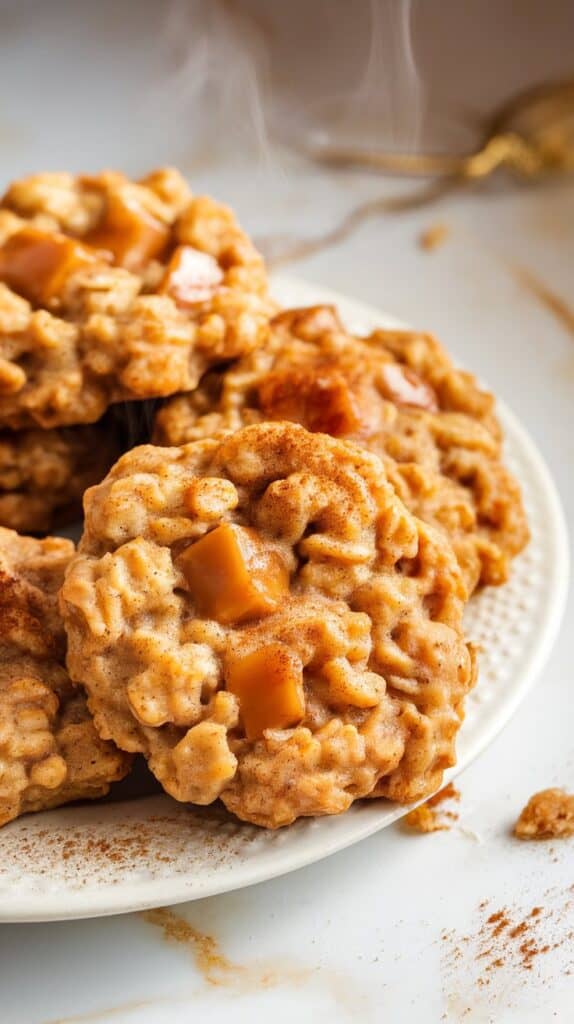 Caramel Apple Oatmeal Cookies