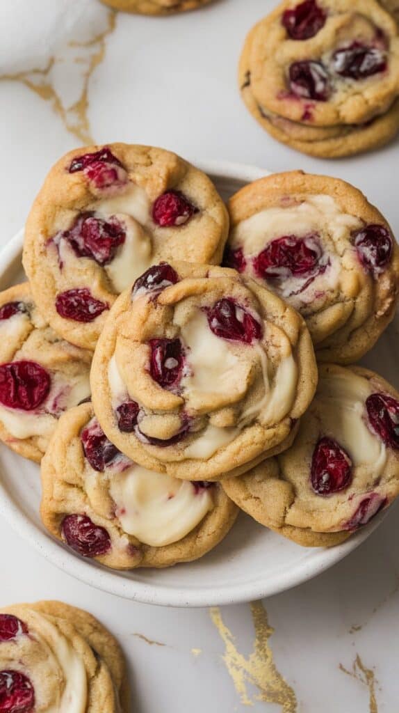 Cranberry White Chocolate Oatmeal Cookies